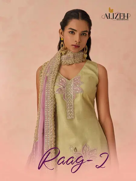 Raag 2 By Alizeh Fancy Crush Designer Salwar Suit Online Wholesale